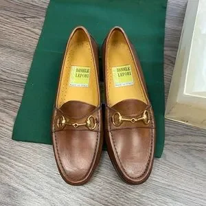 NEW Daniele Lepori Walnut Tan Horse Bit Loafers 8.5 M Home main image 3